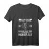 Damen Axt Holz Hacken Totenkopf Wikinger T-Shirt mit V-Ausschnitt – Perfekt für Forstwirt, Waldarbeiter & Holzliebhaber