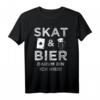 Skat & Bier Lustiges Kartenspiel T-Shirt - Perfektes Geschenk für Skatspieler, Kartenfans & Freunde