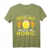 Lustiges Milfhunter T-Shirt mit Spruch 'Jetzt ne heiße MILF mit Honig' - Perfekt für Party, Geburtstag & Weihnachten
