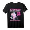 Bitte kein Neid gut aussehe 34 Jahre Einhorn - Lustiges Geburtstags T-Shirt für 34-Jährige, Mama, Freundin & Kollegin
