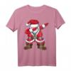 Lustiges Dabbing Weihnachtsmann Kurzarm T-Shirt - Perfektes Weihnachtsgeschenk für Familie und Freunde