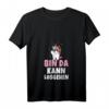 Damen Einhorn Bin da kann losgehen T-Shirt mit V-Ausschnitt - Lustiges Party Shirt für Frauen, Geburtstagsgeschenk & Festivaloutfit