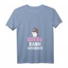 Damen Einhorn Bin da kann losgehen T-Shirt mit V-Ausschnitt - Lustiges Party Shirt für Frauen, Geburtstagsgeschenk & Festivaloutfit