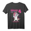 Kinder Einhornparty zum 4. Geburtstag - Geschenk T-Shirt für Mädchen mit Jahreszahl & Einhornmotiv