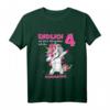 Kinder Einhornparty zum 4. Geburtstag - Geschenk T-Shirt für Mädchen mit Jahreszahl & Einhornmotiv
