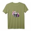 Gothic T-Shirt mit Totenkopf und Blumen - Dunkle Eleganz für Halloween & Alternative Mode