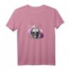 Gothic T-Shirt mit Totenkopf und Blumen - Dunkle Eleganz für Halloween & Alternative Mode