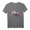 Gothic T-Shirt mit Totenkopf und Blumen - Dunkle Eleganz für Halloween & Alternative Mode