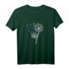 Pusteblume Shirt Blau mit Schmetterling und Blumen – Glücksbringer T-Shirt für Damen, perfekt zum Geburtstag & Muttertag