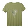Pusteblume Shirt Blau mit Schmetterling und Blumen – Glücksbringer T-Shirt für Damen, perfekt zum Geburtstag & Muttertag