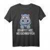 Lustiges Nilpferd Hippo mit Heuschnupfen T-Shirt – Perfektes Geschenk zum Geburtstag, Weihnachten & Ostern für Kinder, Freunde & Tierfans