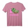 Schlafende Chillkröte Schildkröte mit Kissen T-Shirt – Niedliches Kinder T-Shirt für Schildkrötenliebhaber