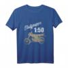 DDR Moped T-Shirt mit Blutgruppe 1:50 Sprit - Nostalgisches Design für Zweitakter-Fans & DDR-Oldtimer-Liebhaber