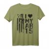 I Love My AR15 - Lustiges Waffenbesitzer T-Shirt für Patriotische Unterstützung, Vatertag, 4. Juli & Veteranen Geschenk