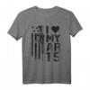 I Love My AR15 - Lustiges Waffenbesitzer T-Shirt für Patriotische Unterstützung, Vatertag, 4. Juli & Veteranen Geschenk