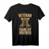 Herren Veteran Geschenk mit Armee-Stiefeln - Bundeswehr Kameraden T-Shirt für Gedenken und patriotische Anlässe