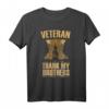 Herren Veteran Geschenk mit Armee-Stiefeln - Bundeswehr Kameraden T-Shirt für Gedenken und patriotische Anlässe