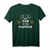 Der Typ Ist der Kapitän Bootsführer T-Shirt - Originelles Geschenk für Bootsfahrer, Yachtbesitzer & Segler zum Geburtstag oder Weihnachten