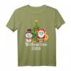 Weihnachtsmann mit Maske & Schneemann Weihnachten 2020 T-Shirt – Lustiges Festtagsoutfit & Geschenkidee für Weihnachten