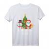 Weihnachtsmann mit Maske & Schneemann Weihnachten 2020 T-Shirt – Lustiges Festtagsoutfit & Geschenkidee für Weihnachten