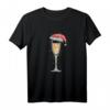 Weihnachten Prosecco Shirt mit Weihnachtsmütze und Weinglas - Das perfekte Geschenk für Weinliebhaber zu Festtagen