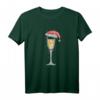 Weihnachten Prosecco Shirt mit Weihnachtsmütze und Weinglas - Das perfekte Geschenk für Weinliebhaber zu Festtagen