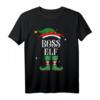 Boss Elf Weihnachts T-Shirt für Familie - Lustiges Elf Outfit für Damen, Herren, Kinder & Freunde als perfektes Weihnachtsgeschenk