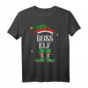 Boss Elf Weihnachts T-Shirt für Familie - Lustiges Elf Outfit für Damen, Herren, Kinder & Freunde als perfektes Weihnachtsgeschenk