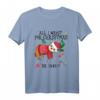 Faultier mit Weihnachtspullover - Lustiges Faultier Spruch T-Shirt für entspannte Feiertage & Weihnachtsgeschenk