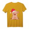 Lustiges Schwein Weihnachten Ferkel Bauernhof T-Shirt – Süßes Weihnachtsmotiv für Kinder, Damen und Herren, perfektes Geschenk für Weihnachten & Nikolaus