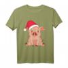 Lustiges Schwein Weihnachten Ferkel Bauernhof T-Shirt – Süßes Weihnachtsmotiv für Kinder, Damen und Herren, perfektes Geschenk für Weihnachten & Nikolaus