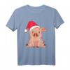 Lustiges Schwein Weihnachten Ferkel Bauernhof T-Shirt – Süßes Weihnachtsmotiv für Kinder, Damen und Herren, perfektes Geschenk für Weihnachten & Nikolaus