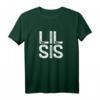 Lil Sis Sister Kleine Schwester Geschenk Weihnachten T-Shirt - Partnerlook & Vintage Style für Geschwister