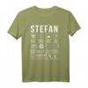 Vorname Stefan Lustiger Spruch Humor T-Shirt - Originelle Geschenkidee für Weihnachten, Vatertag und Geburtstag für Freunde, Familie und Kollegen