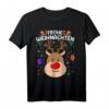 Frohe Weihnachten Rentier T-Shirt - Lustiges Weihnachtsmotiv für Damen und Herren, perfekt als Geschenk oder Pyjama für die festliche Jahreszeit