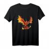 Phönix aus der Asche Motiv T-Shirt – Mythologisches Fabelwesen mit Feuervogel Design, klassisch geschnitten