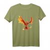 Phönix aus der Asche Motiv T-Shirt – Mythologisches Fabelwesen mit Feuervogel Design, klassisch geschnitten