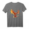 Phönix aus der Asche Motiv T-Shirt – Mythologisches Fabelwesen mit Feuervogel Design, klassisch geschnitten