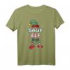 Sauf Elfe Weihnachtsoutfit Partnerlook Geschenk Weihnachten - Festliches T-Shirt mit Elfenmütze, Schneeflocken & Weihnachtsdesign für Familie & Paare