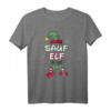 Sauf Elfe Weihnachtsoutfit Partnerlook Geschenk Weihnachten - Festliches T-Shirt mit Elfenmütze, Schneeflocken & Weihnachtsdesign für Familie & Paare