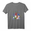 Damen Weihnachts T-Shirt mit Wichtel Motiv - Festliches Xmas Xmas Christmas Wichtel Design mit V-Ausschnitt für Familienfeiern und Geschenke