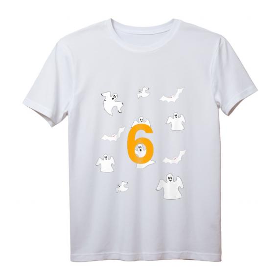 Kinder T-Shirt mit Gespenster-Design für 6. Geburtstag, Halloween & Weihnachten – Coole Kindermode für Jungen und Mädchen Kinder T-Shirt mit Gespenster-Design für 6. Geburtstag, Halloween & Weihnachten – Coole Kindermode für Jungen und Mädchen