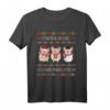 Fröhliches Schwein acht Schweine Weihnachten T-Shirt - Lustiges Festtagsmotiv für Weihnachtsfeiern & Schweineliebhaber