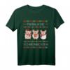 Fröhliches Schwein acht Schweine Weihnachten T-Shirt - Lustiges Festtagsmotiv für Weihnachtsfeiern & Schweineliebhaber