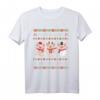 Fröhliches Schwein acht Schweine Weihnachten T-Shirt - Lustiges Festtagsmotiv für Weihnachtsfeiern & Schweineliebhaber