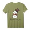 Lustiges Weihnachts-Schneemann Eis Geschenk T-Shirt – Humorvolles Festshirt für Weihnachten, Mottoparty & Weihnachtsfeier