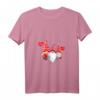 Süßes Weihnachtswichtel T-Shirt für Damen - Festliches Xmas V-Ausschnitt Shirt für Weihnachten, Familie & Teenager-Geschenke