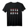Weihnachtsmann Mütze Sonnenbrille Bart Weihnachten Hipster T-Shirt – Trendiges Festtagsoutfit für Weihnachten