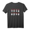 Weihnachtsmann Mütze Sonnenbrille Bart Weihnachten Hipster T-Shirt – Trendiges Festtagsoutfit für Weihnachten