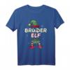 Bruder Elf Weihnachtsoutfit Partnerlook Geschenk Weihnachten - Festliches Elfenkostüm mit Schneeflocken & Elfenhut für die Feiertage
